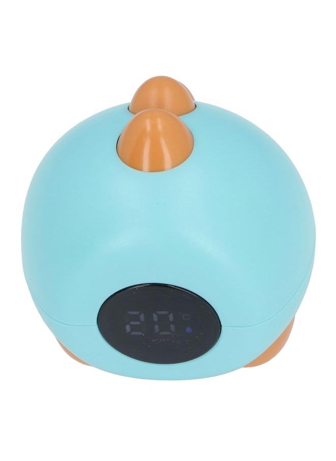 Baby Bath Thermometer Dinosaur Shaped Cute Cartoon Safety LED Display Portable Baby Water Temperature Measurement Blue