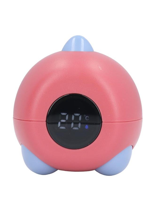 Baby Bath Thermometer Dinosaur Shaped Cute Cartoon Safety LED Display Portable Baby Water Temperature Measurement Red