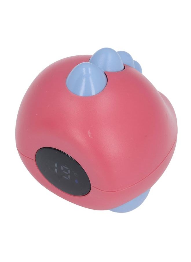 Baby Bath Thermometer Dinosaur Shaped Cute Cartoon Safety LED Display Portable Baby Water Temperature Measurement Red