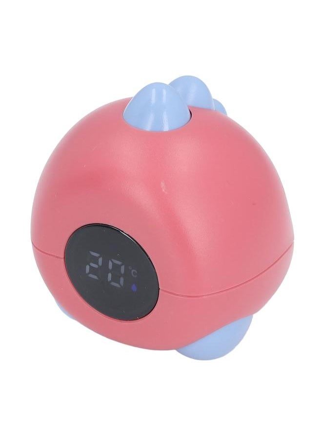 Baby Bath Thermometer Dinosaur Shaped Cute Cartoon Safety LED Display Portable Baby Water Temperature Measurement Red