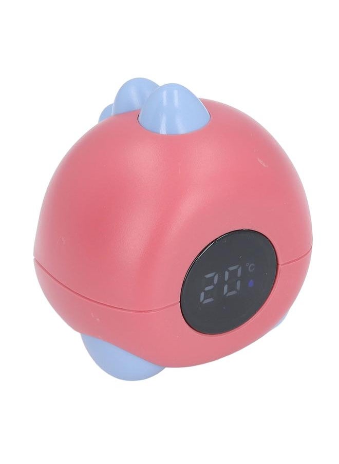 Baby Bath Thermometer Dinosaur Shaped Cute Cartoon Safety LED Display Portable Baby Water Temperature Measurement Red