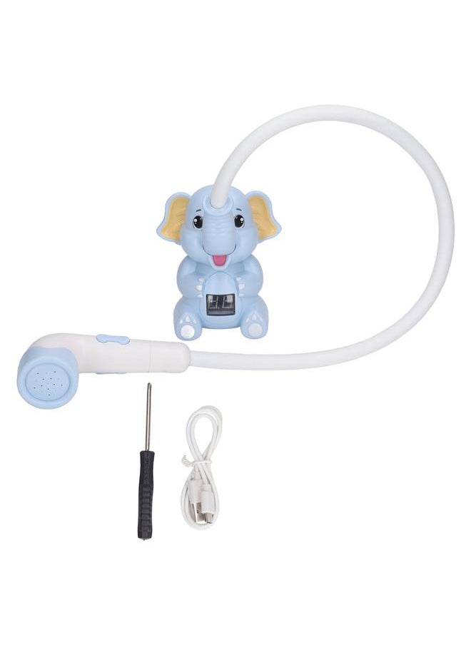 Baby Bath Shower Head with Thermometer Animal Shaped IPX7 Waterproof Flexible Hose Water Spray Toy Type 2