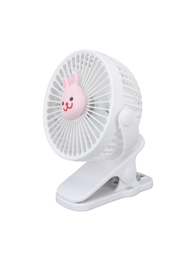Baby Stroller Fan Clip USB Cartoon 3 Speeds Portable Fashionable Adjustable Clip Stroller Fan Type 1