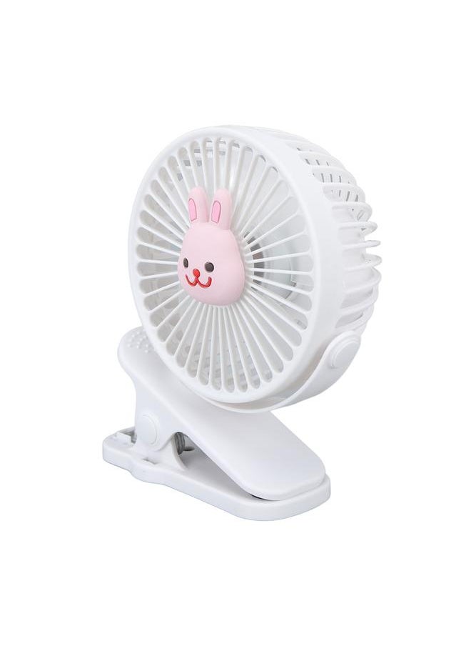 Baby Stroller Fan Clip USB Cartoon 3 Speeds Portable Fashionable Adjustable Clip Stroller Fan Type 1
