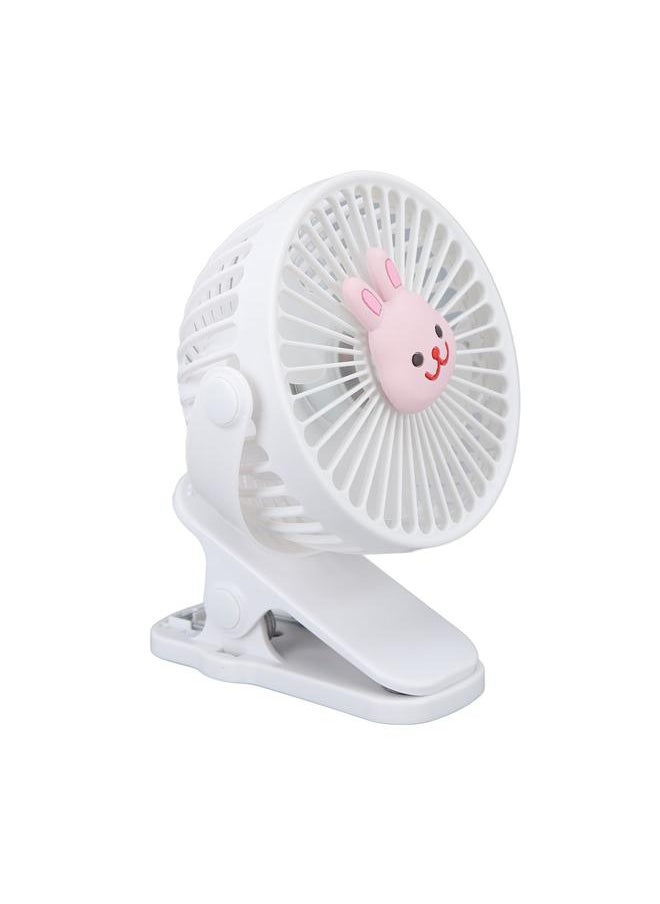 Baby Stroller Fan Clip USB Cartoon 3 Speeds Portable Fashionable Adjustable Clip Stroller Fan Type 1