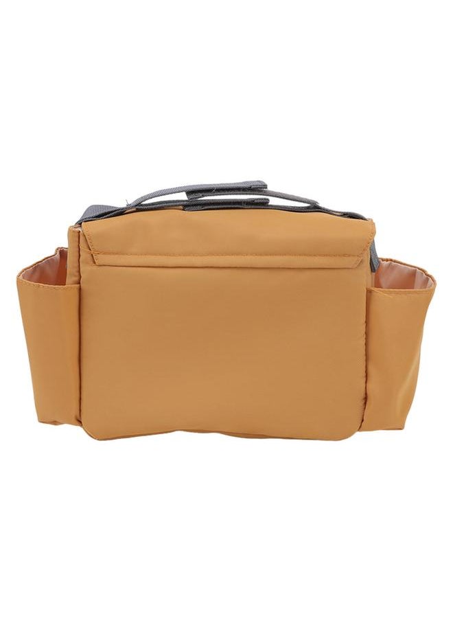 Baby Stroller Organizer Multifunction Waterproof Nylon Stroller Bag Organizer Large Capacity Stroller Organizers Yellow