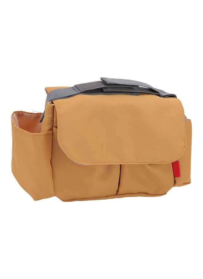 Baby Stroller Organizer Multifunction Waterproof Nylon Stroller Bag Organizer Large Capacity Stroller Organizers Yellow