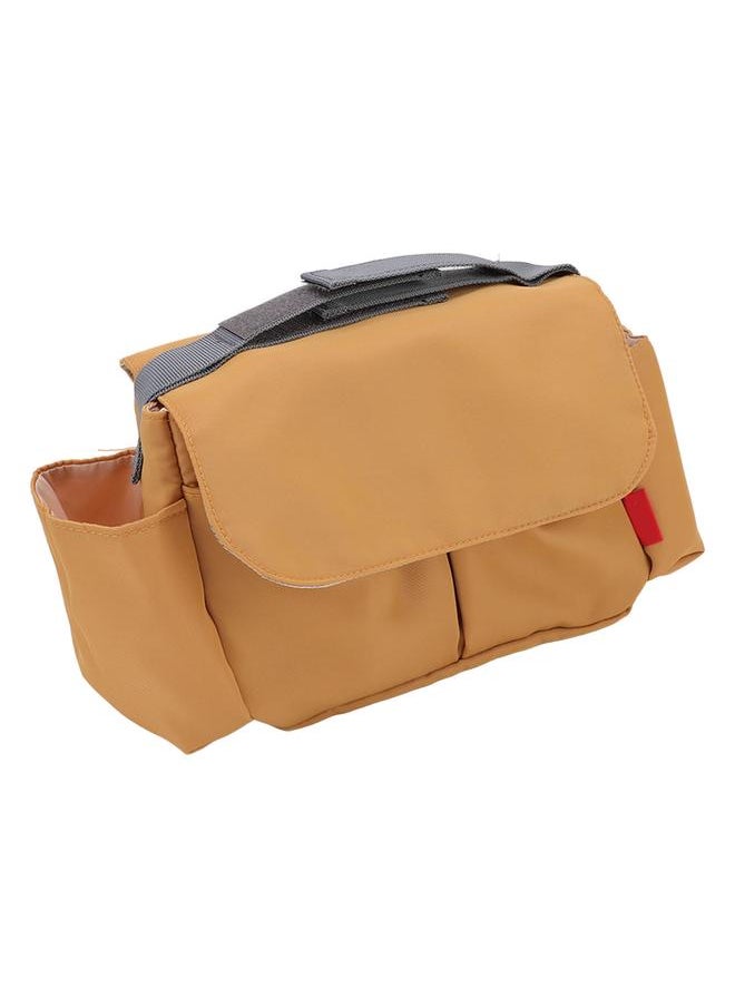 Baby Stroller Organizer Multifunction Waterproof Nylon Stroller Bag Organizer Large Capacity Stroller Organizers Yellow