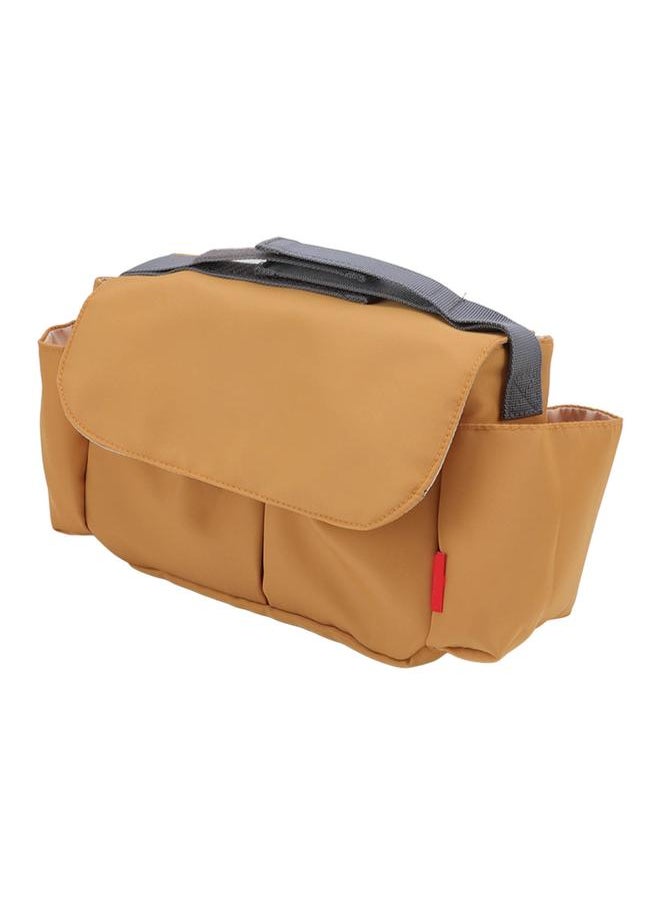 Baby Stroller Organizer Multifunction Waterproof Nylon Stroller Bag Organizer Large Capacity Stroller Organizers Yellow