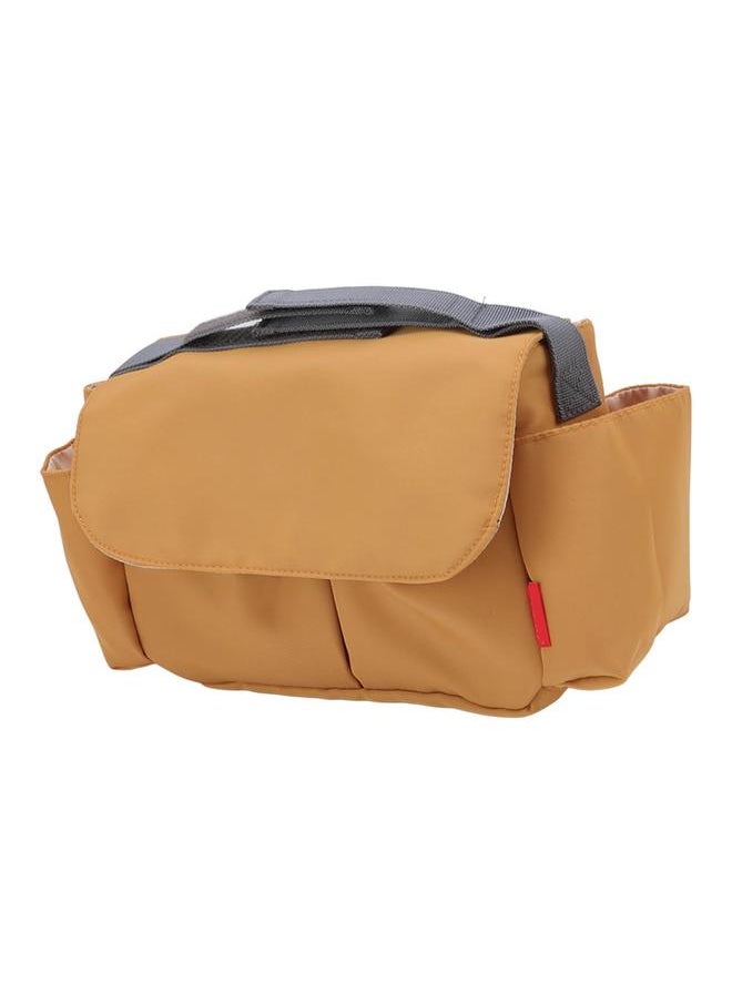 Baby Stroller Organizer Multifunction Waterproof Nylon Stroller Bag Organizer Large Capacity Stroller Organizers Yellow
