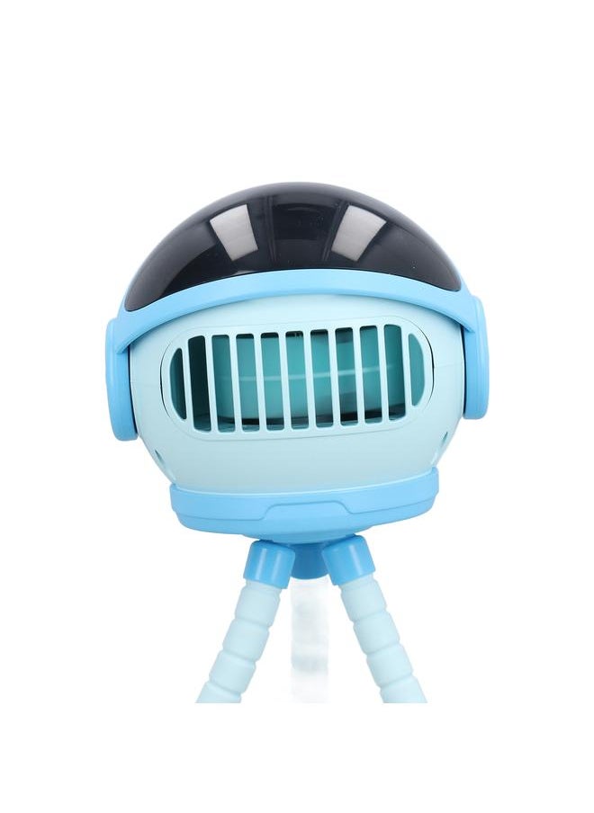 Portable Baby Stroller Fan Miniature Baby Fan Clip On Fan 4000mAH 360 Degree Rotate Rechargeable Folding Pram Fan Blue