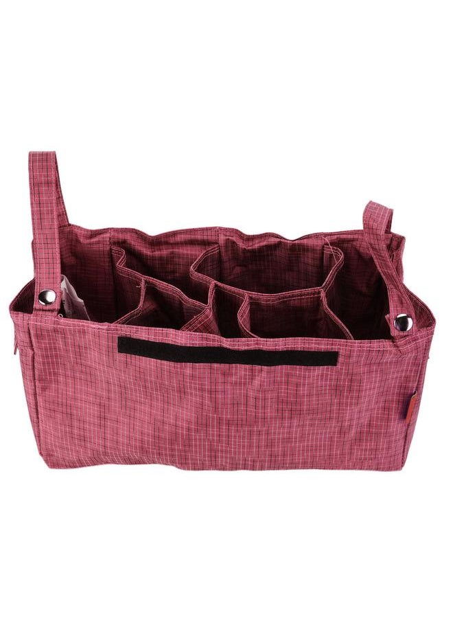 Baby Stroller Organizer Polyester Multifunctional Waterproof Hanging Mummy Storage BagRoman Red