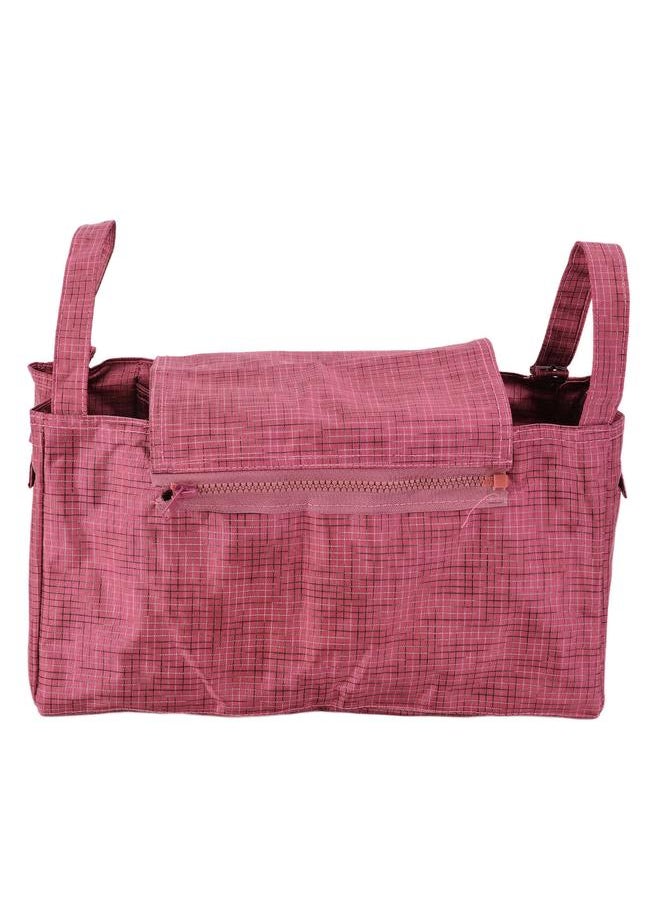 Baby Stroller Organizer Polyester Multifunctional Waterproof Hanging Mummy Storage BagRoman Red