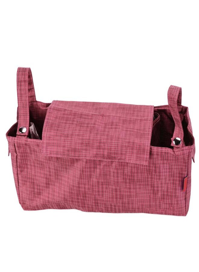 Baby Stroller Organizer Polyester Multifunctional Waterproof Hanging Mummy Storage BagRoman Red