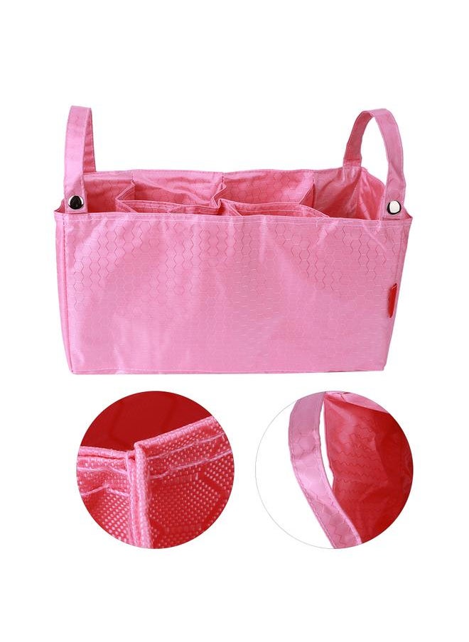 Multifunctional Baby Stroller Hanging Bag Organizer Storage Diaper Bag Stroller AccessoriesPink