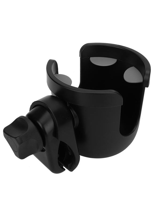 Infant Stroller Water Cup Rack Bracket Bottle Holder Pushchair Drink Holder + HookBlack J4037