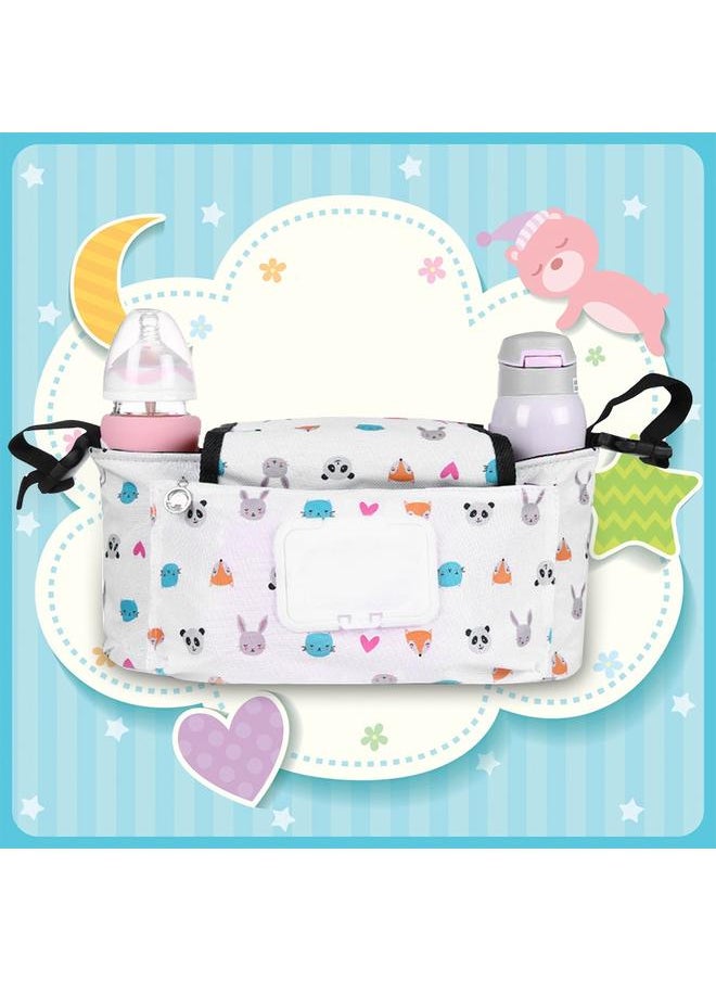 Portable Hanging Bag Storage Bag Bottle Holder Organizer for Baby Stroller