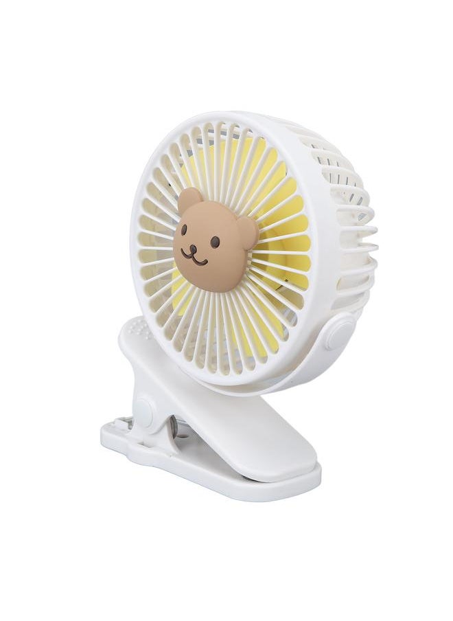 Baby Stroller Fan Clip USB Cartoon 3 Speeds Portable Fashionable Adjustable Clip Stroller Fan Type 3