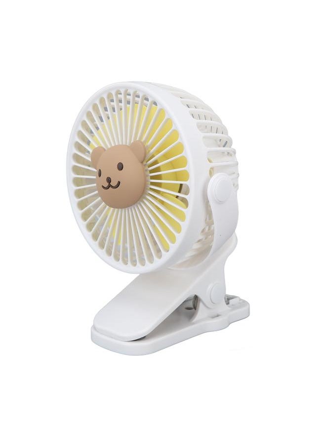 Baby Stroller Fan Clip USB Cartoon 3 Speeds Portable Fashionable Adjustable Clip Stroller Fan Type 3