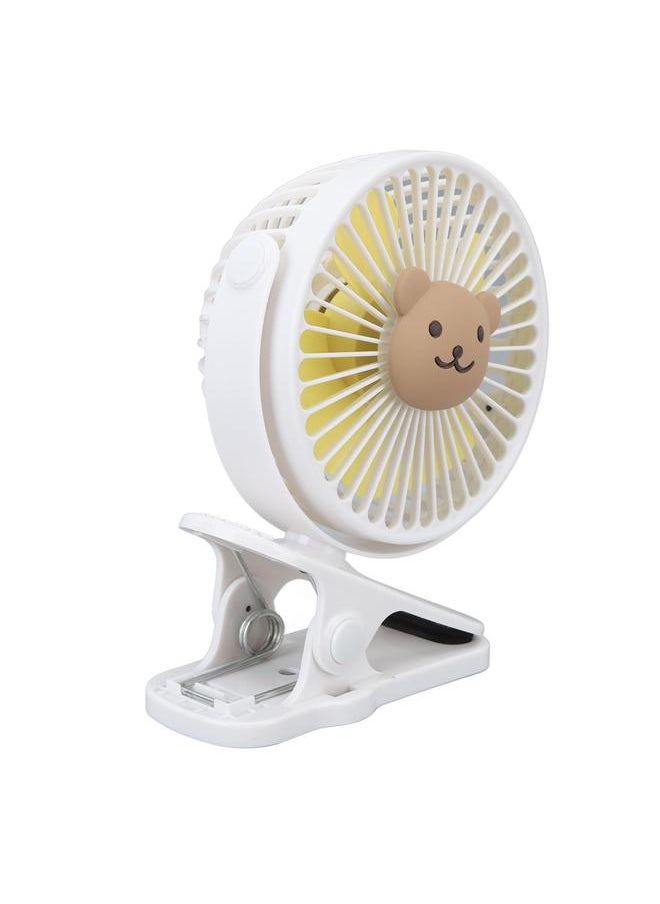 Baby Stroller Fan Clip USB Cartoon 3 Speeds Portable Fashionable Adjustable Clip Stroller Fan Type 3