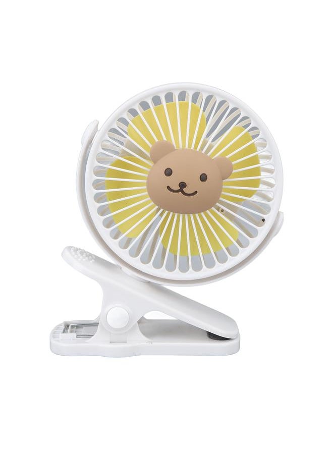 Baby Stroller Fan Clip USB Cartoon 3 Speeds Portable Fashionable Adjustable Clip Stroller Fan Type 3