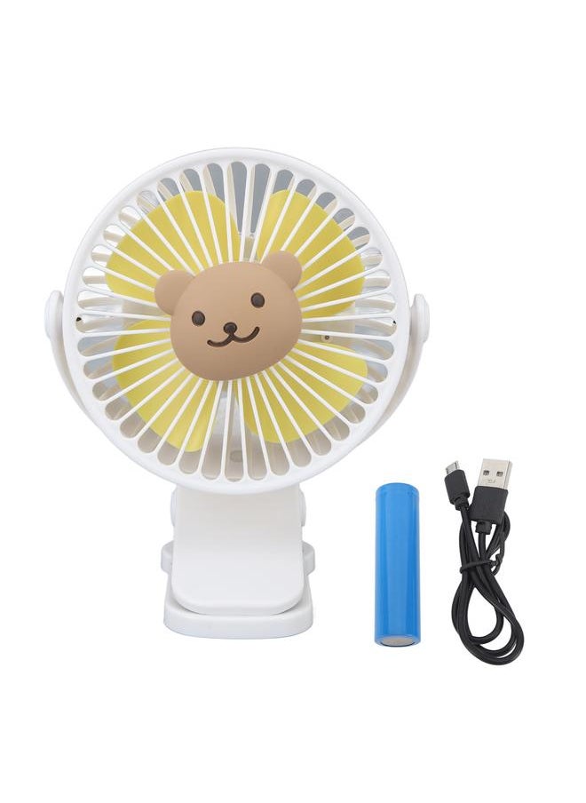 Baby Stroller Fan Clip USB Cartoon 3 Speeds Portable Fashionable Adjustable Clip Stroller Fan Type 3