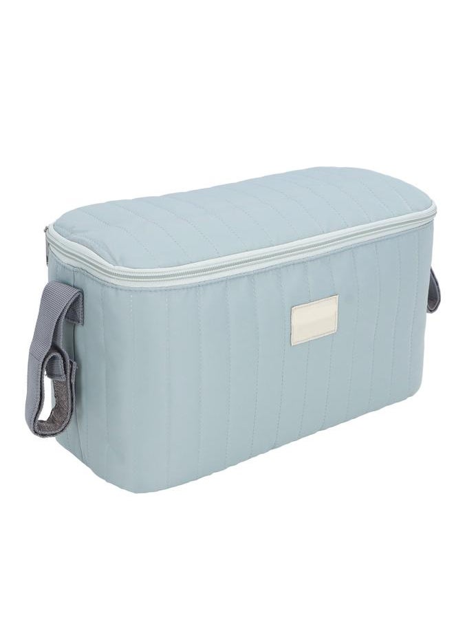 Baby Stroller Bag Waterproof Multifunctional Ample Space Zipper Closure 2 Handles Stroller Storage Bag Green