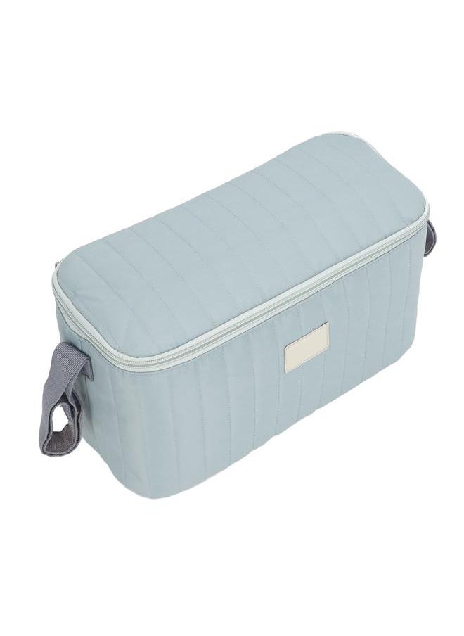 Baby Stroller Bag Waterproof Multifunctional Ample Space Zipper Closure 2 Handles Stroller Storage Bag Green