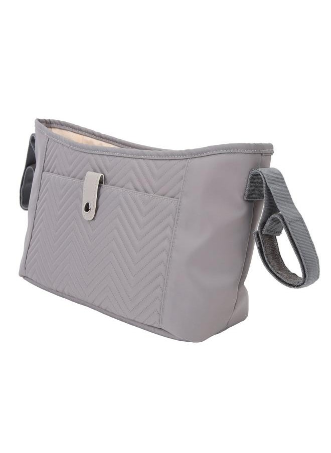 Baby Stroller Bag Large Capacity Multi Pockets Waterproof Nylon Universal Stroller Bag for Outdoors Grey