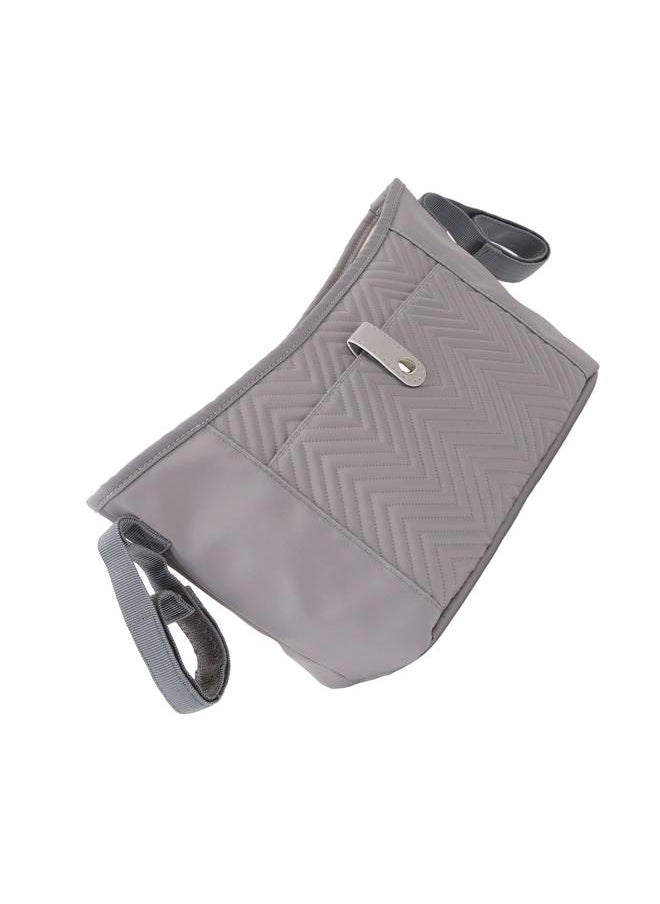 Baby Stroller Bag Large Capacity Multi Pockets Waterproof Nylon Universal Stroller Bag for Outdoors Grey