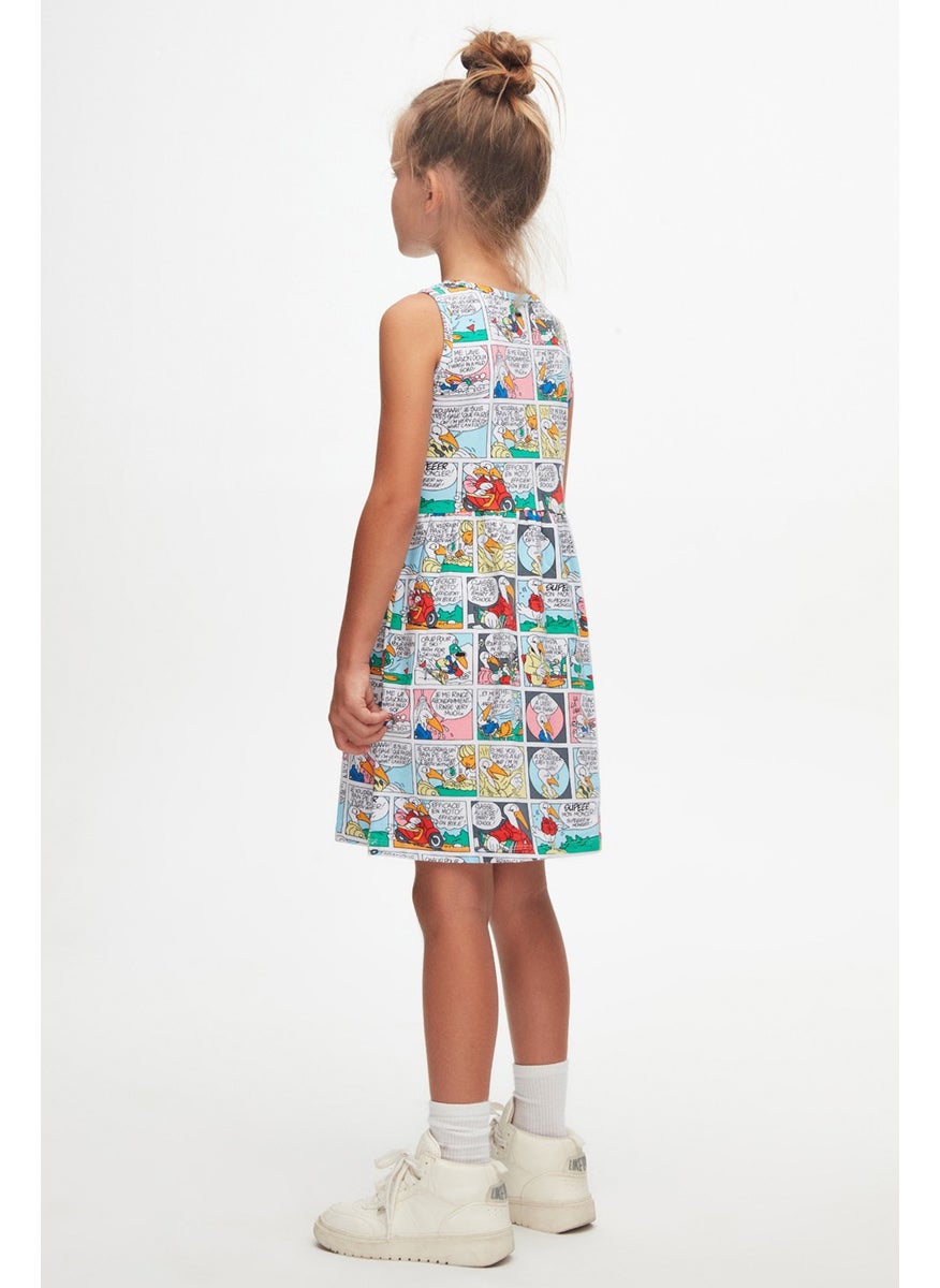 Cartoon Network Girl Patterned Sleeveless Dress