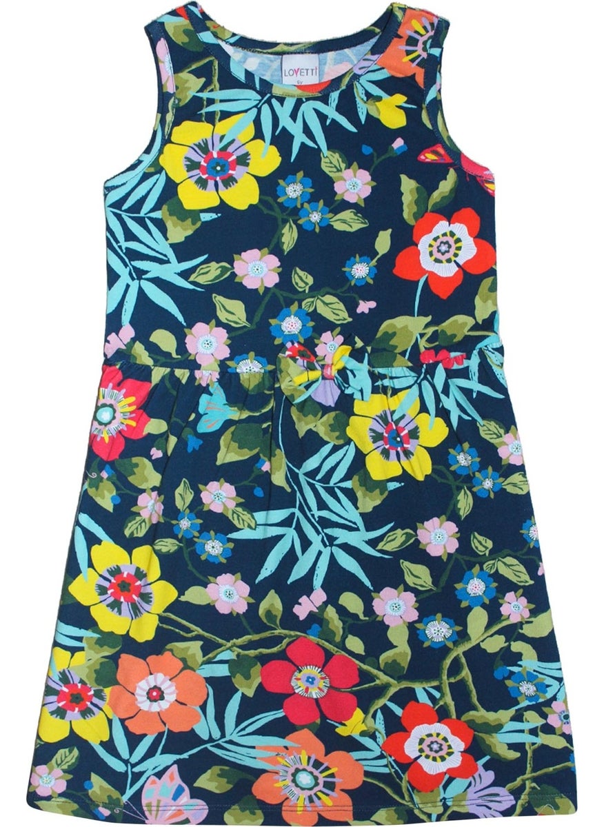 Macro Farm House Girl's Patterned Dress