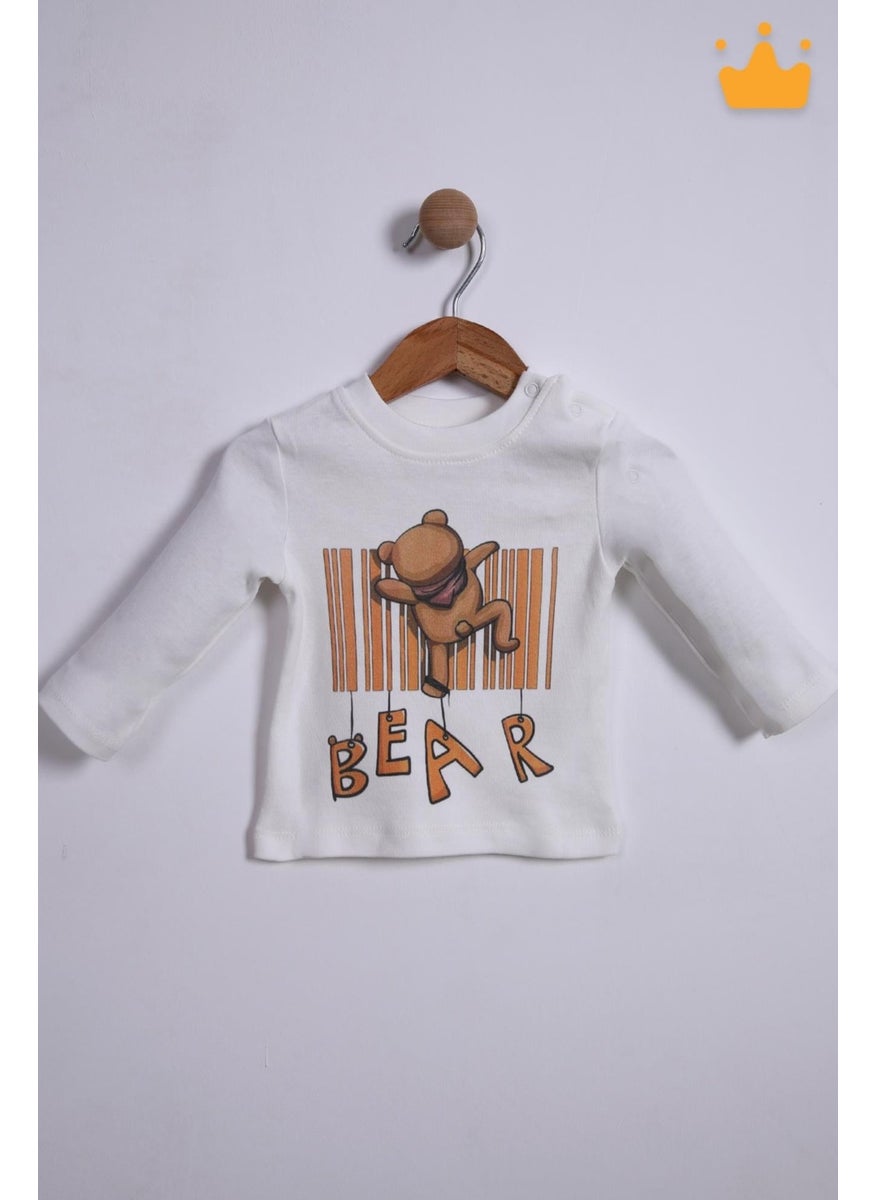 Babyhola Holiday 3-Piece Hooded Cardigan Top Pants Baby Boy Child Bottom Set