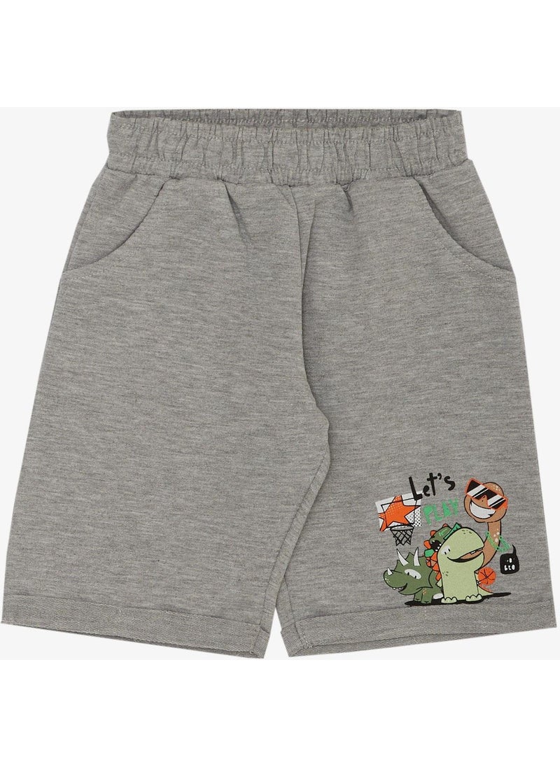 Boy Shorts Set Play Time Happy Animals Printed 1-4 Years, Green