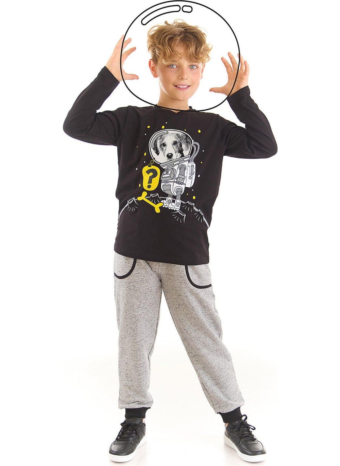 Astronaut Dog Boy T-Shirt Pants Set