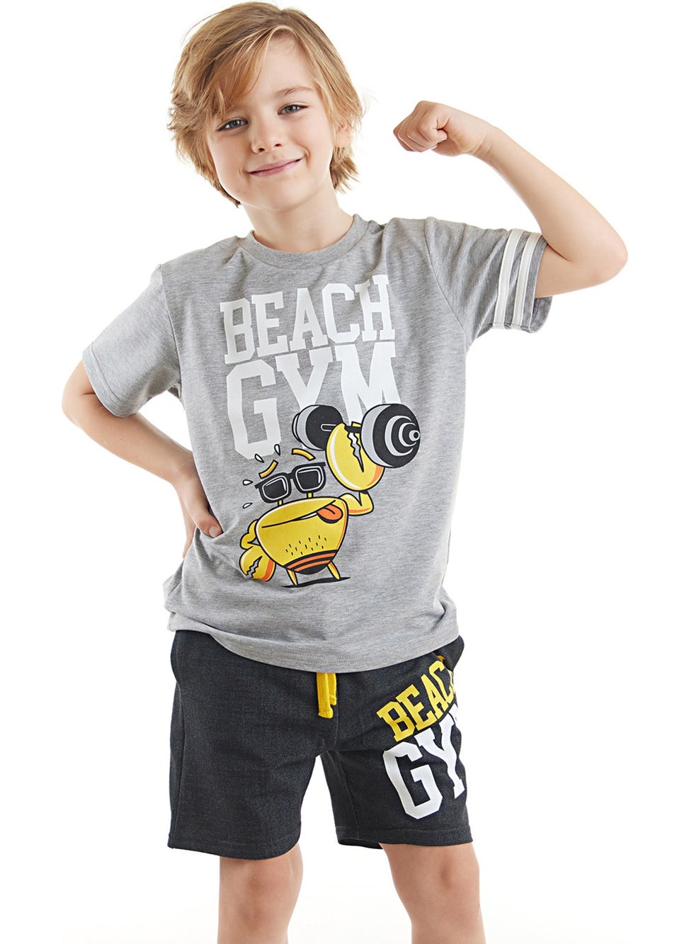 Beach Gym Boy T-shirt Shorts Set