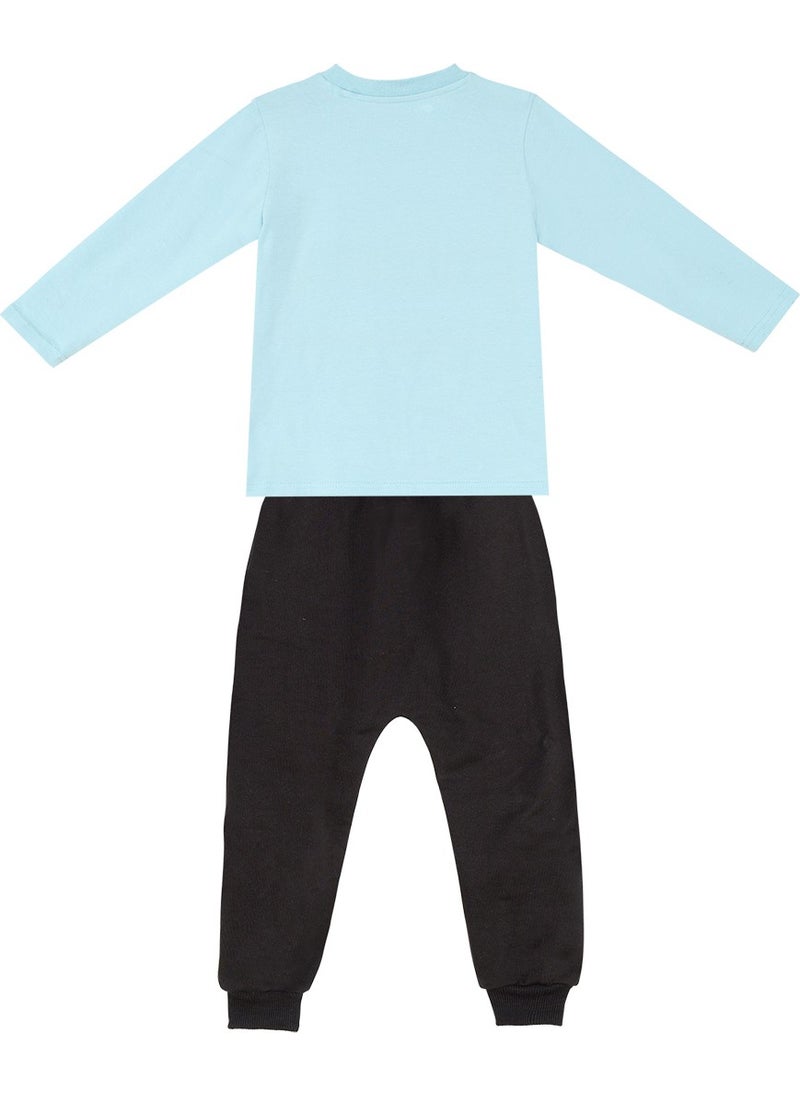 Dino Boy T-Shirt Tracksuit Bottom Set