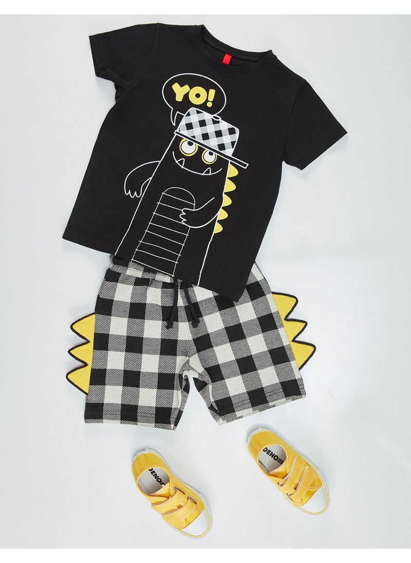 Yo Dino Boy Shorts Set