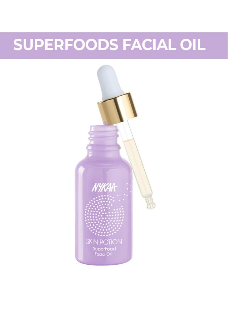 Nykaa Naturals Skin Potion Superfoods Facial Oil - Fortifying and Strengthening Face Oil for Dry Skin - Boosts Hydration, Clears Clogged Pores - 1 oz