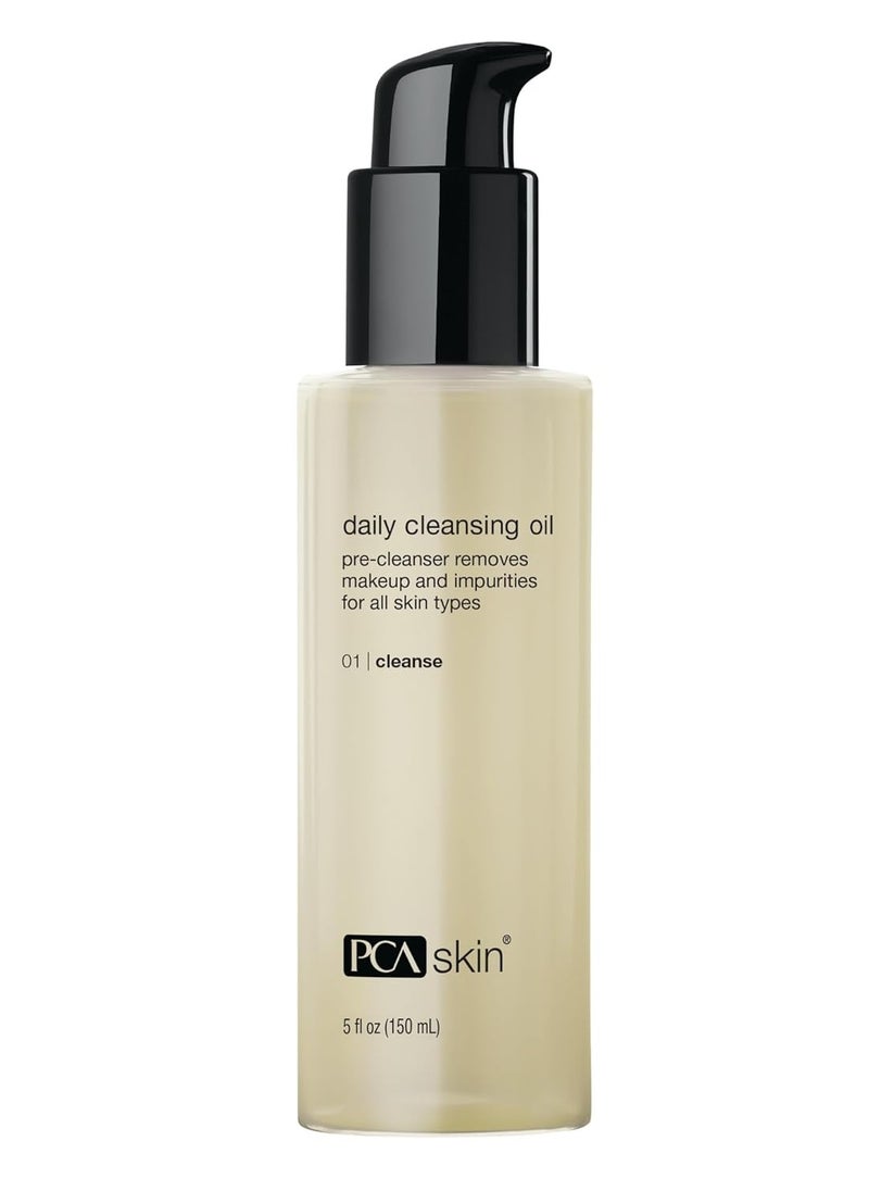 PCA SKIN Daily Face Cleansing Oil, Makeup Cleanser, Non-Irritating Oil Cleanser for Face, 5 fl oz Bottle