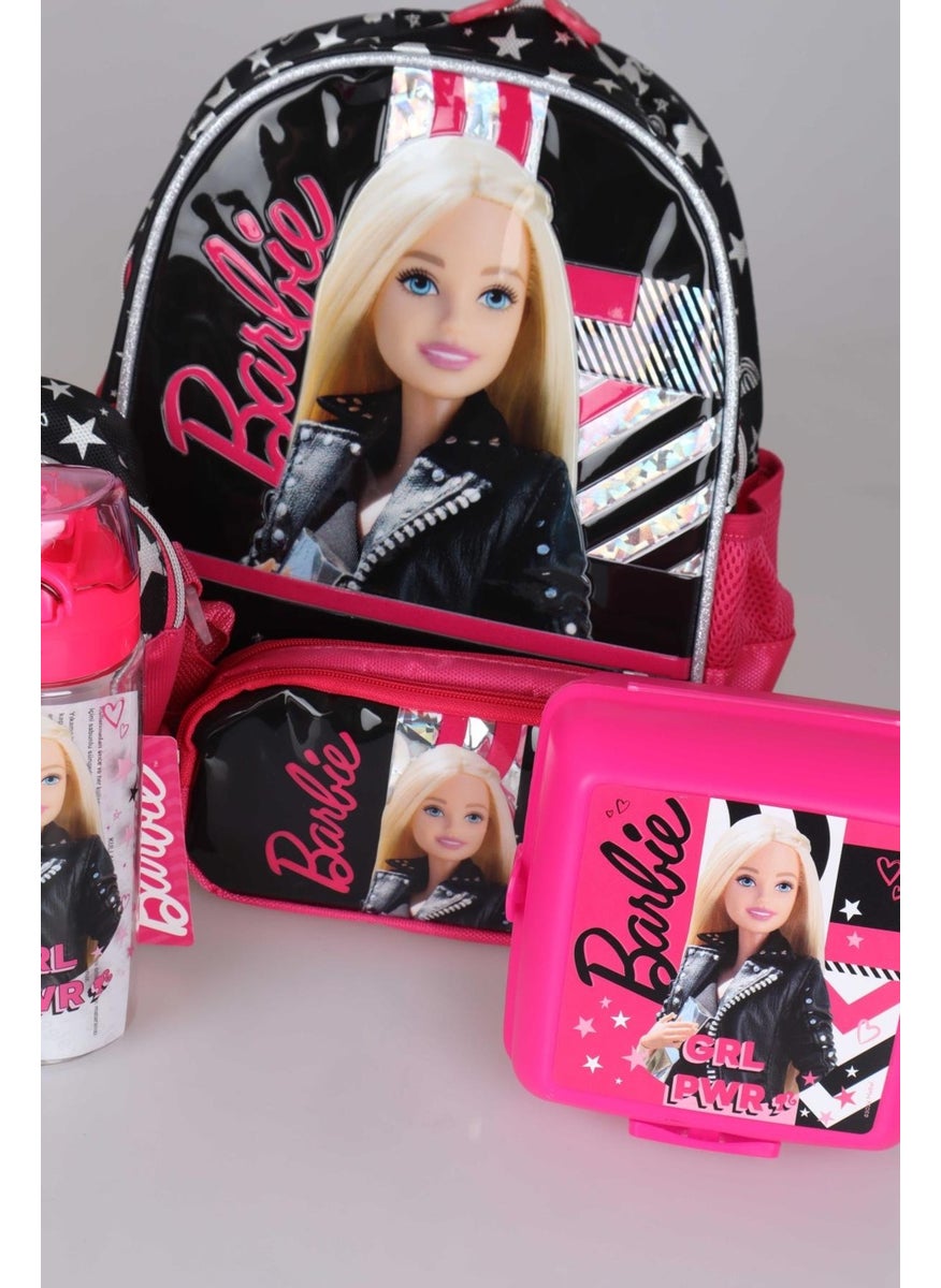 Dekomus with New Season Licensed Girl Power Kindergarten, Nutrition and Pencil Bag with 500 ml Water Bottle, Nutrition Bowl Set