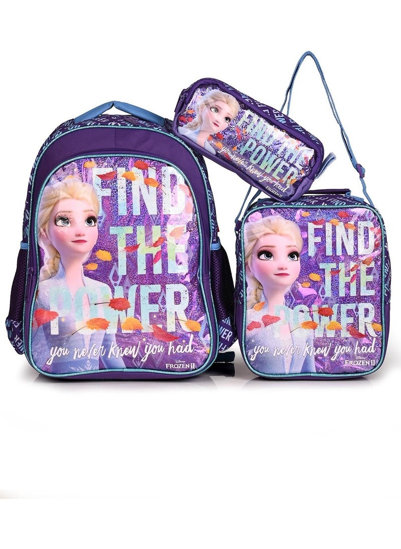 48018 Due The Power Licensed School Backpack Set of 3