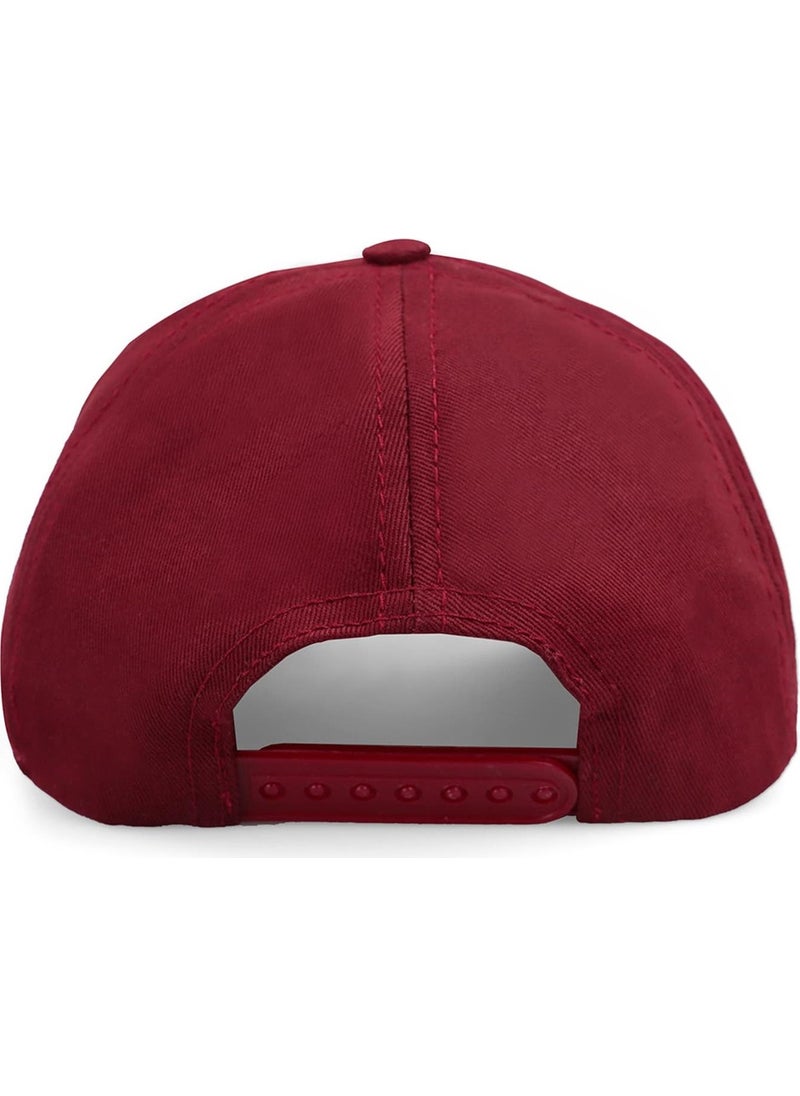 Blackbörk V1 Baseball Kids Panda - Claret Red Children's Hat (Cap) with 6 Code Logo