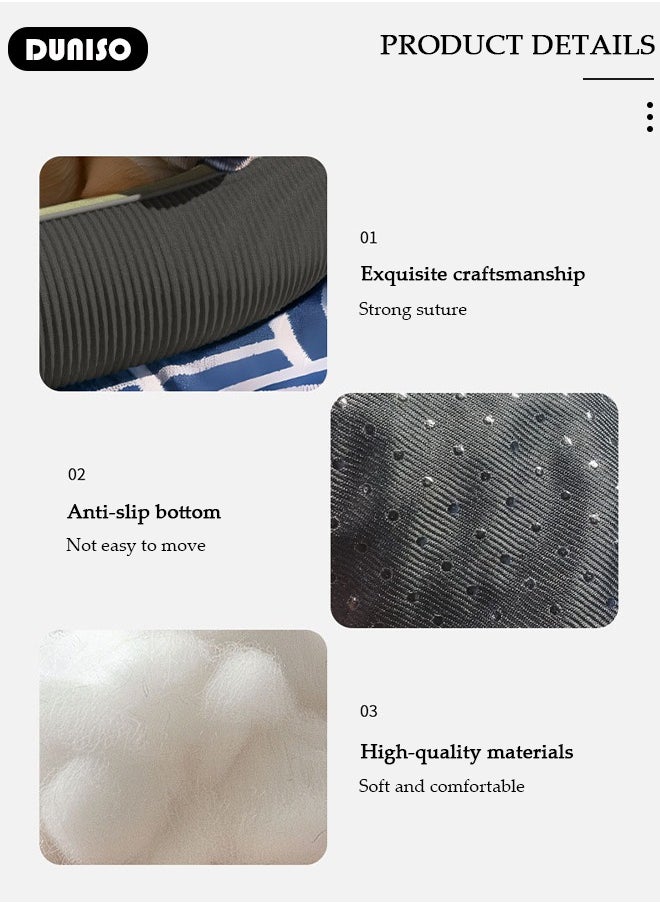 Dog Bed, Non-Slip Pet Sofa Lounger Puppy Couch Removable Machine Washable Cover Cushion Big Cat Kennel Cot, Medium Large Adult Dogs Kitten Sleeping Mattress