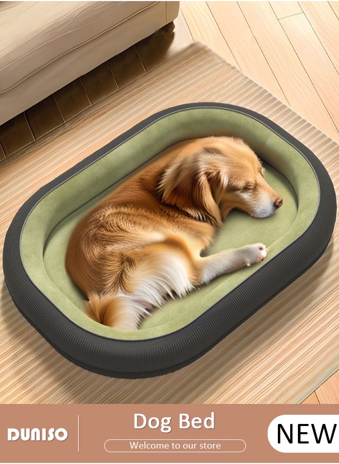 Dog Bed, Non-Slip Pet Sofa Lounger Puppy Couch Removable Machine Washable Cover Cushion Big Cat Kennel Cot, Medium Large Adult Dogs Kitten Sleeping Mattress