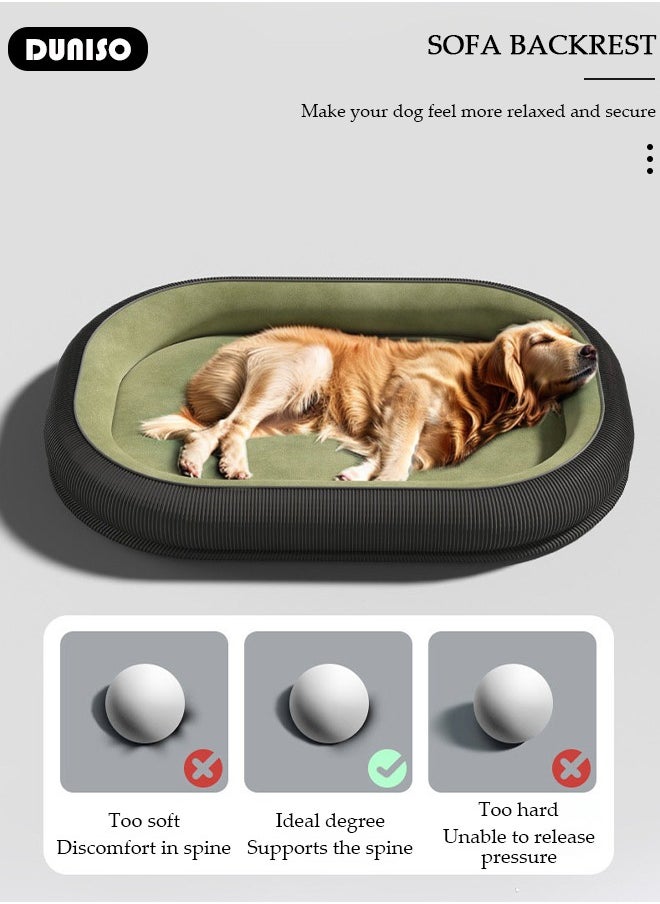 Dog Bed, Non-Slip Pet Sofa Lounger Puppy Couch Removable Machine Washable Cover Cushion Big Cat Kennel Cot, Medium Large Adult Dogs Kitten Sleeping Mattress