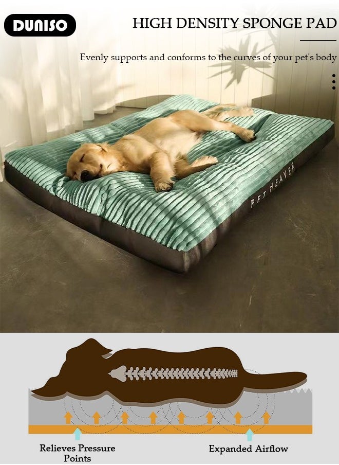 Dog Bed, Non-Slip Pet Sofa Lounger Puppy Couch Removable Machine Washable Cover Cushion Big Cat Kennel Cot, Medium Large Adult Dogs Kitten Sleeping Mattress