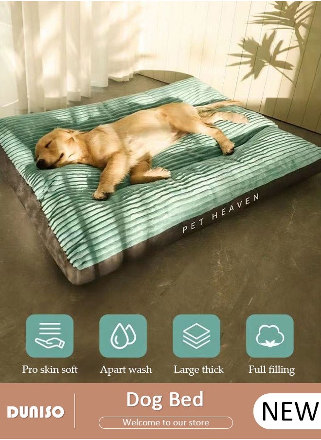Dog Bed, Non-Slip Pet Sofa Lounger Puppy Couch Removable Machine Washable Cover Cushion Big Cat Kennel Cot, Medium Large Adult Dogs Kitten Sleeping Mattress