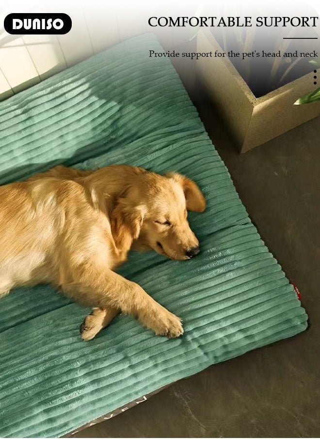 Dog Bed, Non-Slip Pet Sofa Lounger Puppy Couch Removable Machine Washable Cover Cushion Big Cat Kennel Cot, Medium Large Adult Dogs Kitten Sleeping Mattress