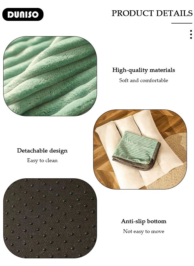 Dog Bed, Non-Slip Pet Sofa Lounger Puppy Couch Removable Machine Washable Cover Cushion Big Cat Kennel Cot, Medium Large Adult Dogs Kitten Sleeping Mattress
